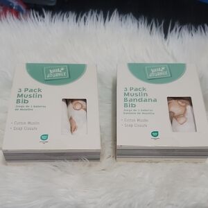 Little Journey 3 Pack Muslin Bibs